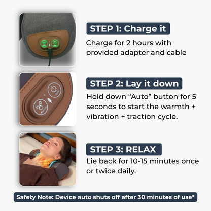 NeckEase™ Heated Cervical Massage Pillow